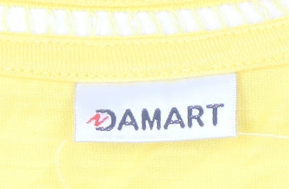 Damart Women's Yellow T-Shirt, Plus Size 26/28
