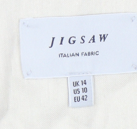 Jigsaw Women's Ivory Blazer, UK 14, Casual Business Wear
