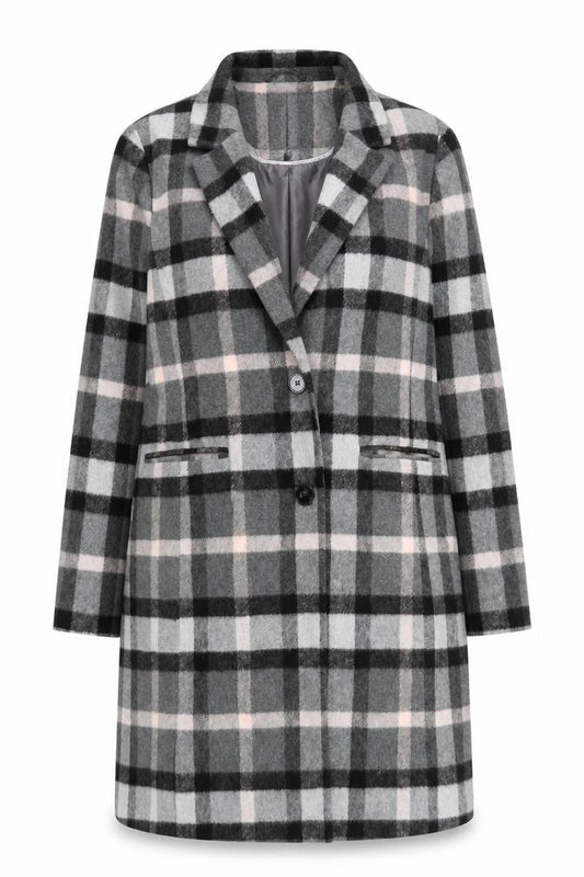 Front view of Principles by Ben de Lisi Women's Plaid Blazer, size 16