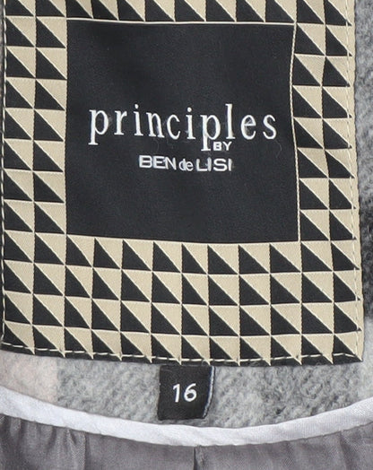 Womens UK Size 16 Principles by Ben de Lisi Multicoloured Trench Coat