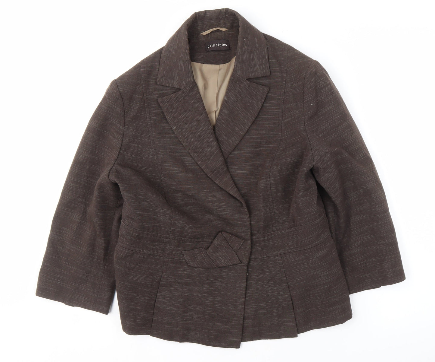 Principles Women's Brown Blazer - Size 14