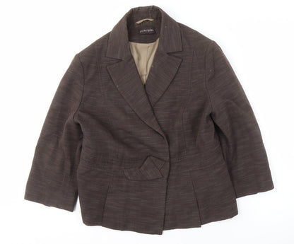 Principles Women's Brown Blazer - Size 14