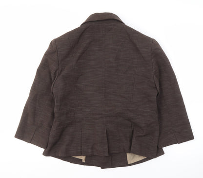 Principles Women's Brown Blazer - Size 14