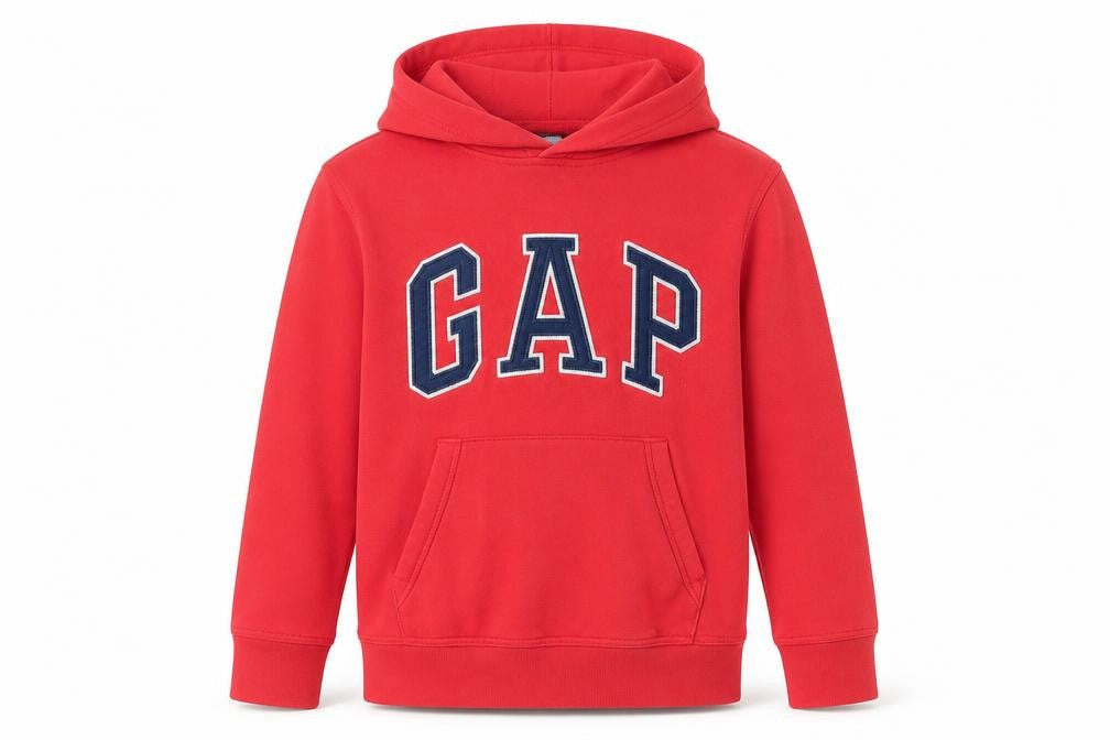 Gap Boys Red Pullover Hoodie - Size 12 Years