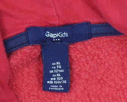 Gap Boys Red Pullover Hoodie - Size 12 Years