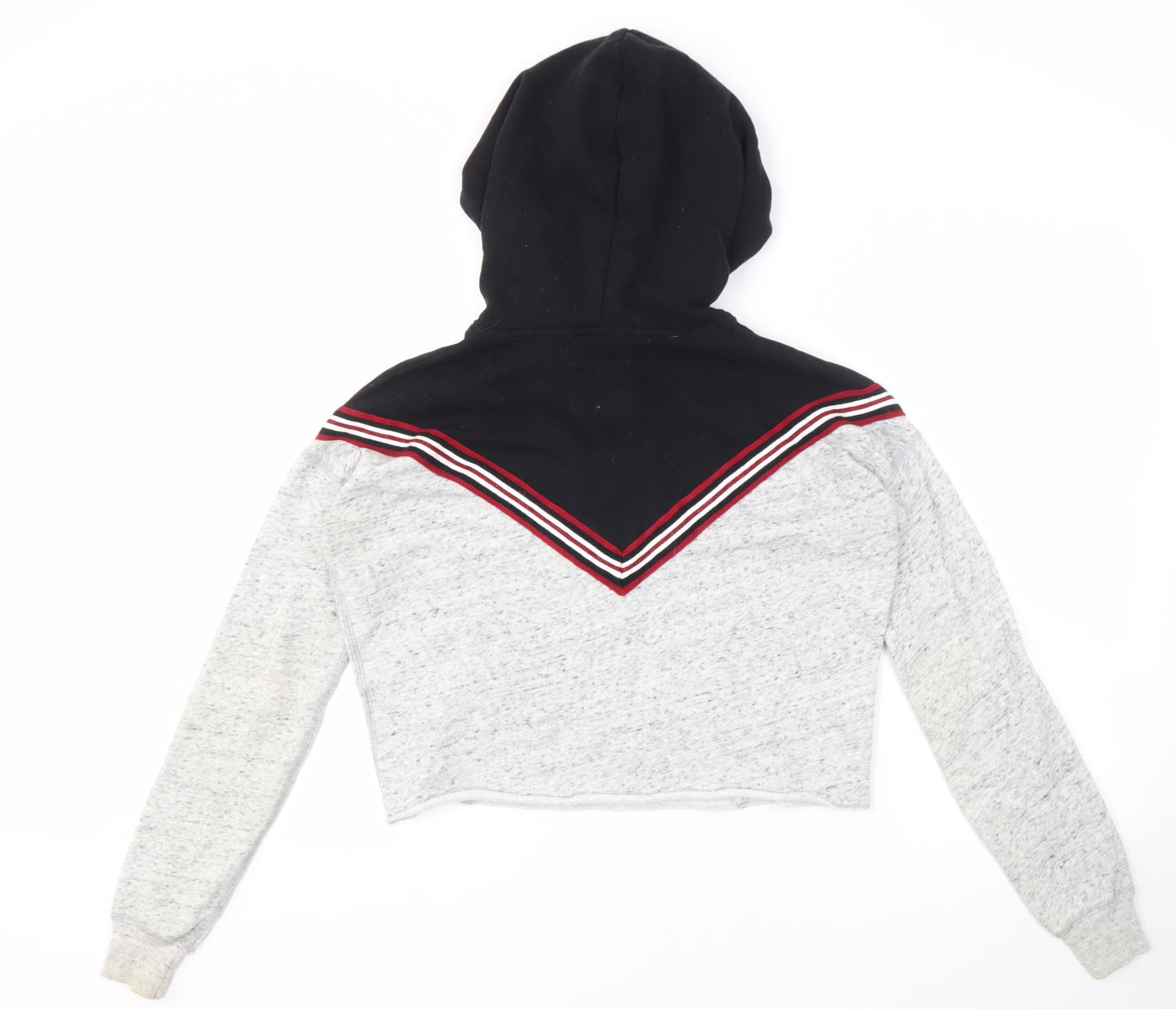 Abercrombie & Fitch Women's Pullover Hoodie, 2XS, Grey & Black