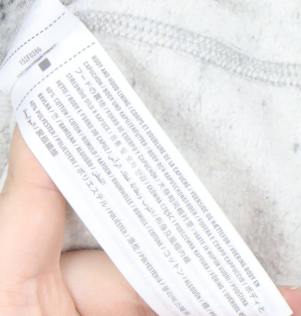 Abercrombie & Fitch Women's Pullover Hoodie, 2XS, Grey & Black