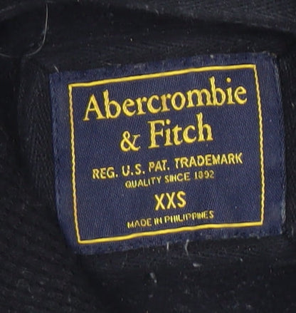 Abercrombie & Fitch Women's Pullover Hoodie, 2XS, Grey & Black
