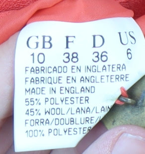 Jacques Vert Women's Red Blazer Size 10