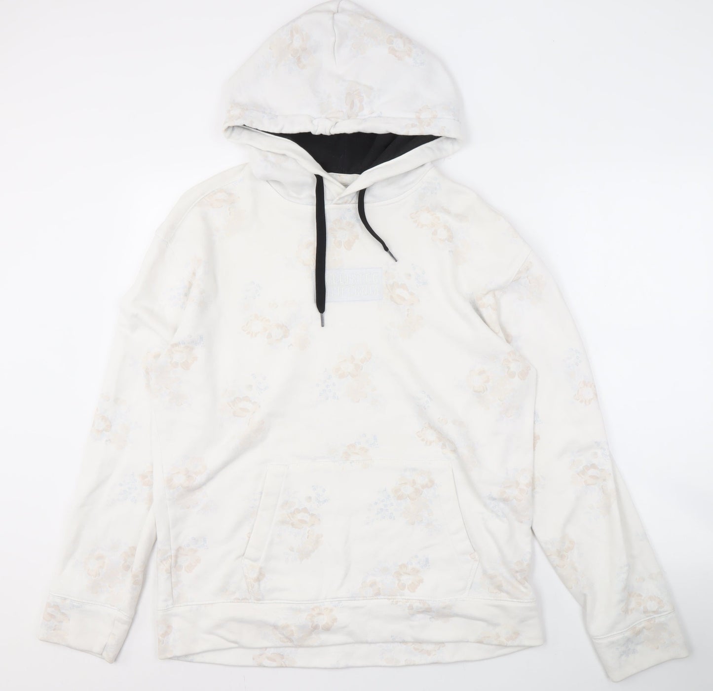 Hollister Women’s Ivory Floral Hoodie - L