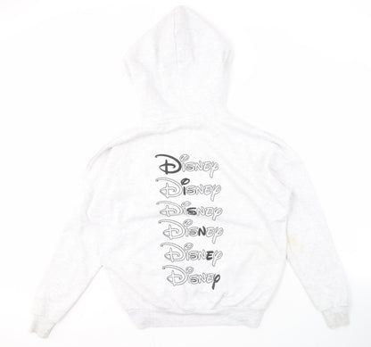 Womens UK Size XS Disney White Pullover Hoodie
