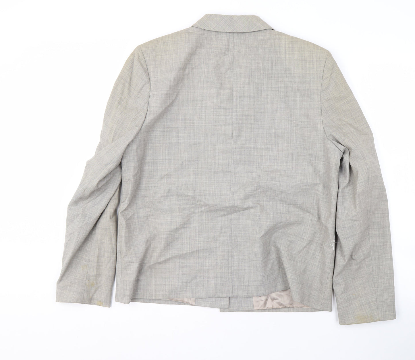Marks & Spencer Grey Blazer Women Size 14 Classic Fit