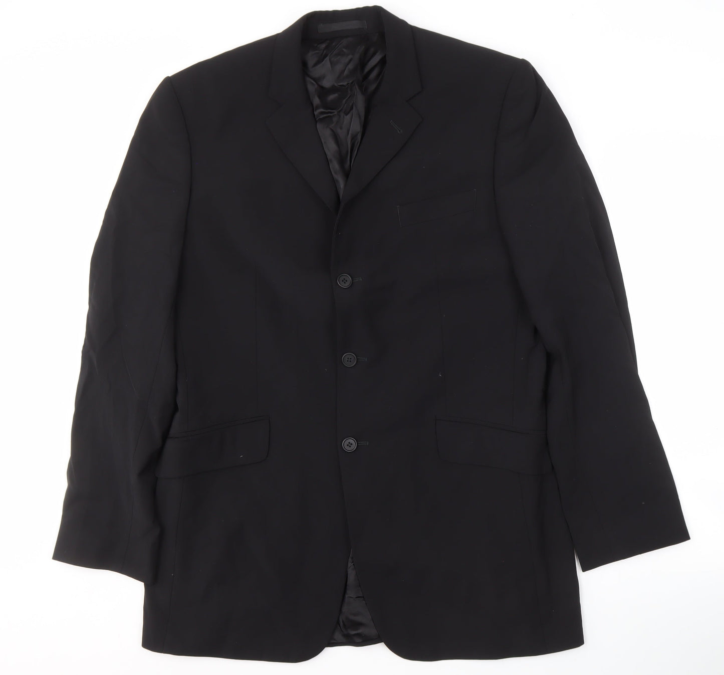 Mens UK Size 42 Jasper Conran Regular Black Suit Jacket