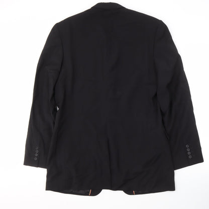 Mens UK Size 42 Jasper Conran Regular Black Suit Jacket