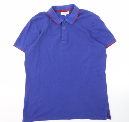 Mountain Warehouse Men's Blue Polo Shirt Large