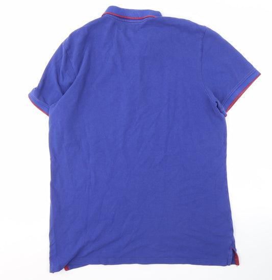 Mountain Warehouse Men's Blue Polo Shirt Large