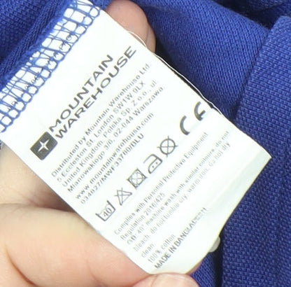 Mountain Warehouse Men's Blue Polo Shirt Large