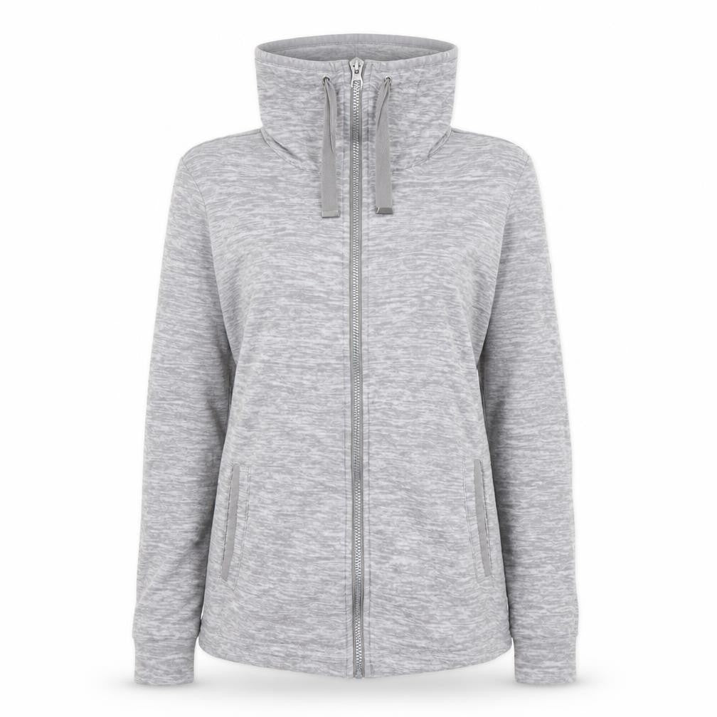 Womens UK Size 10 Regatta Grey Full Zip Sweatshirt