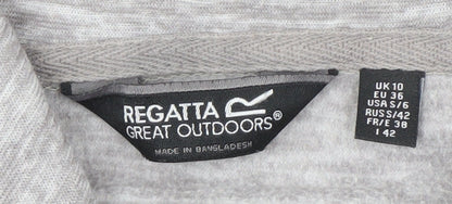 Regatta Women's Grey Full Zip Sweatshirt - Size 10