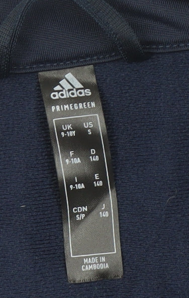 Adidas Boys Blue Track Jacket 9-10 Years