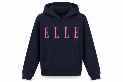 Front view of ELLE girls’ blue pullover hoodie -, size 14/15, years