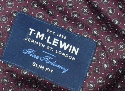 T.M. Lewin Men's Grey Slim Fit Blazer, Size 38R