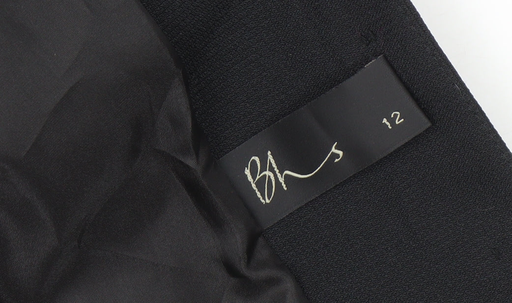 BHS Women's Black Suit Jacket, Size 12, Lined