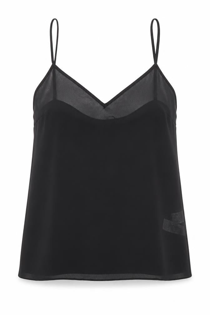 Womens UK Size 14 Coast Black Camisole Tank