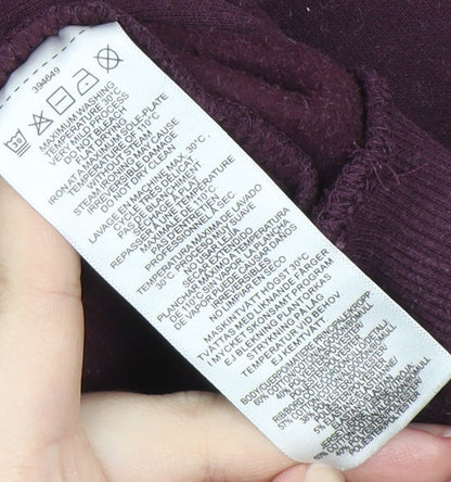 DKNY Women’s Purple Hoodie, Size S, Logo Accent