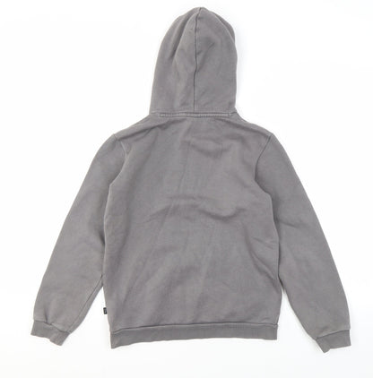 Puma Girls Grey Pullover Hoodie XL Graphic Print