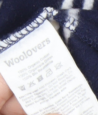 WoolOvers Men's Blue Striped Sweatshirt, Size S, Jersey