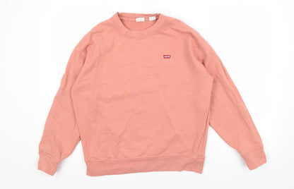 Mens UK Size S Levi's Pink Pullover Sweatshirt