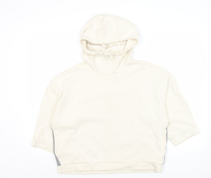 Puma Women's Ivory Hoodie Size 12 Comfortable Knit