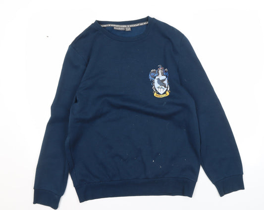 Womens UK Size S Harry Potter Blue Pullover Sweatshirt