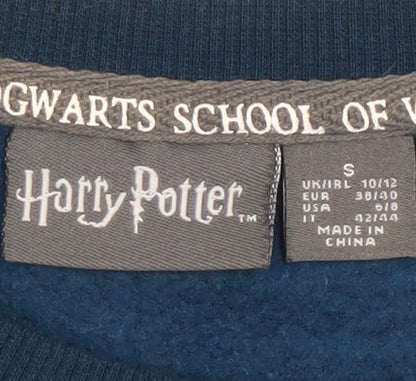 Womens UK Size S Harry Potter Blue Pullover Sweatshirt