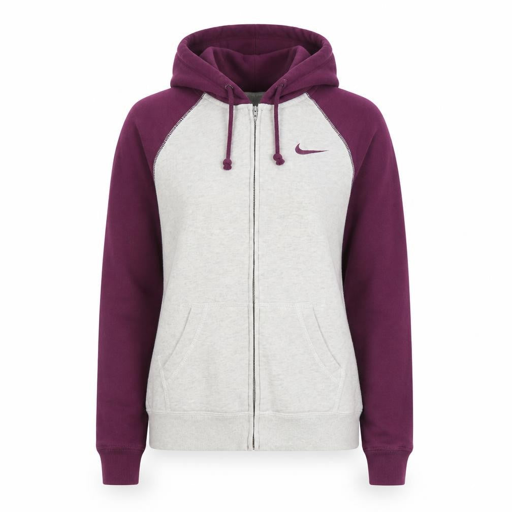 Womens UK Size XS Nike Grey Full Zip Hoodie