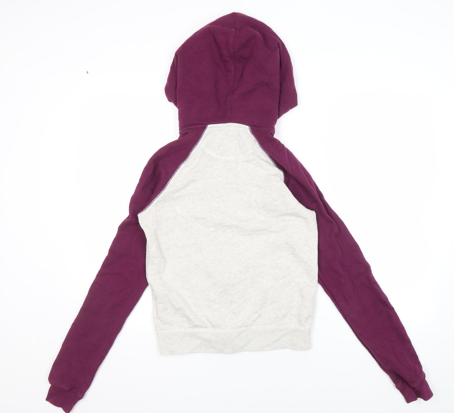 Nike Women's Grey XS Full Zip Hoodie with Logo