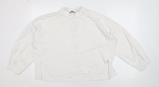 Womens UK Size L French Connection White Pullover Sweatshirt
