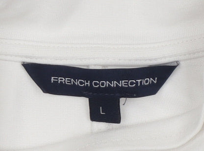 Womens UK Size L French Connection White Pullover Sweatshirt