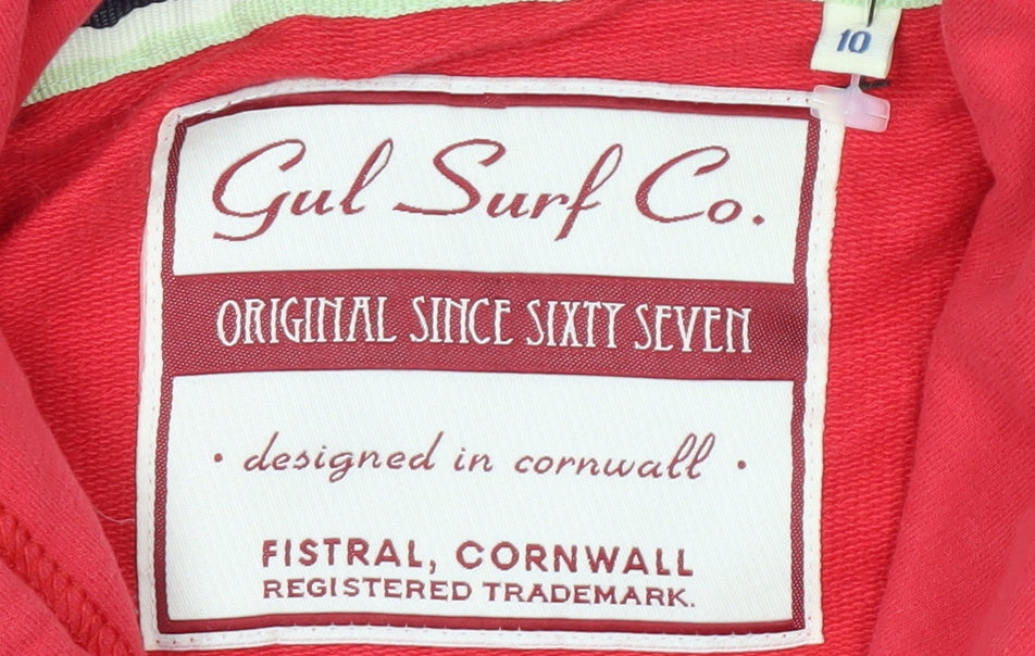 Gul Surf Co. Women's Red Pullover Hoodie Size 10