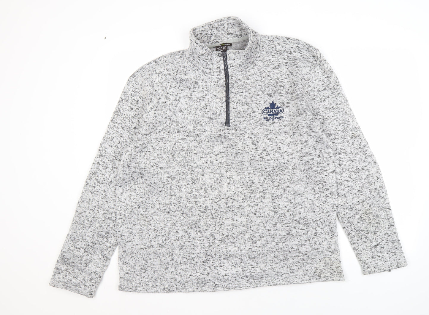 Mens UK Size L Atlas For Men Grey Pullover Sweatshirt