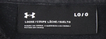 Under Armour Men's Black Full Zip Hoodie, Large