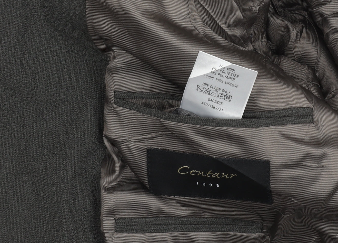 Mens UK Size 40 Centaur Regular Grey Suit Jacket