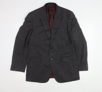 Mens UK Size 40 Brook Taverner Regular Grey Suit Jacket