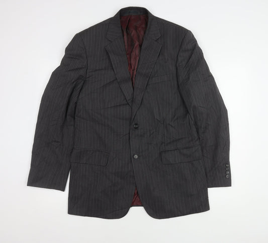 Mens UK Size 40 Brook Taverner Regular Grey Suit Jacket