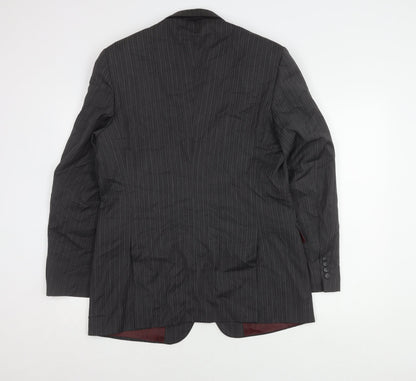 Mens UK Size 40 Brook Taverner Regular Grey Suit Jacket