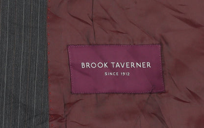 Mens UK Size 40 Brook Taverner Regular Grey Suit Jacket