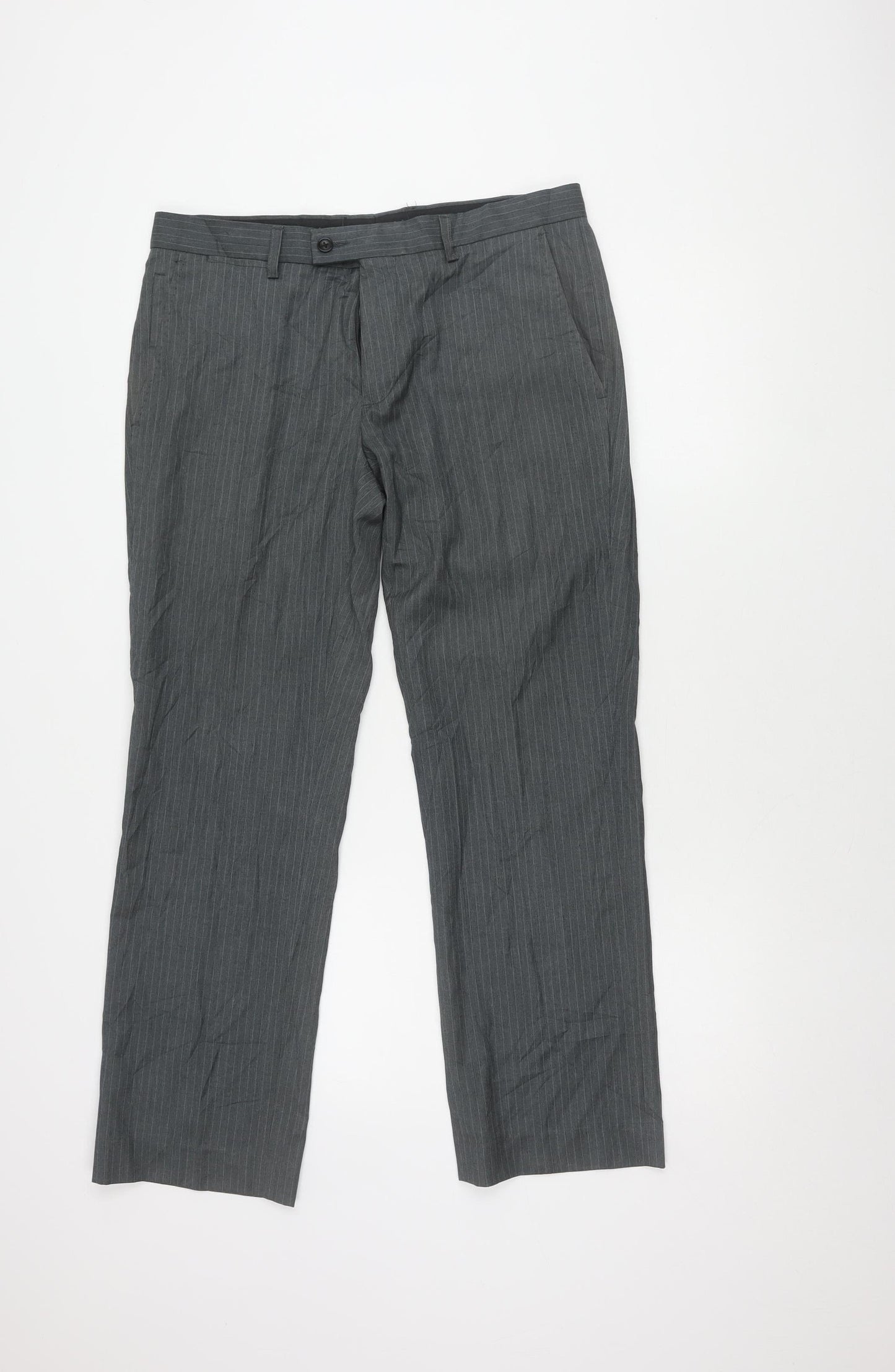 Mens UK Size 34 butlerandwebb  Business Grey Trousers