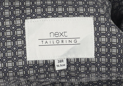 Next Men's Grey Wool Waistcoat Size 38R Regular Fit