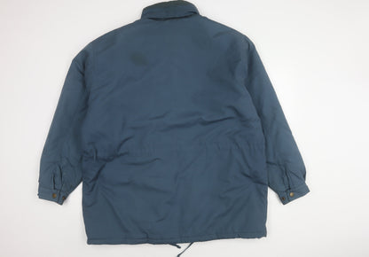 Mens UK Size XL BHS Blue Parka Coat
